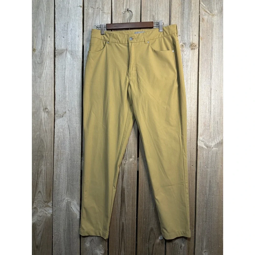 VRST Mens‎ Limitless 5-Pocket Slim Fit Pants Tan Khaki 34x32 MAX200445